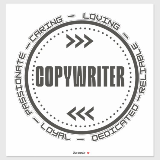 Ongelofelijke Copywriter Sticker (Vel)