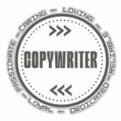 Ongelofelijke Copywriter Sticker (Voorkant)
