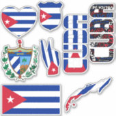 Ongelofelijke Cubaanse nationale symbolen Sticker (Voorkant)