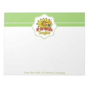 Ongelofelijke Dochtersoonbloemen en bijen Notitieblok