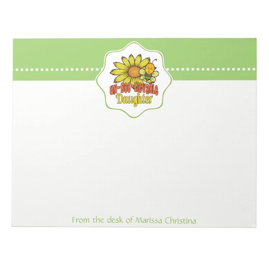 Ongelofelijke Dochtersoonbloemen en bijen Notitieblok (Voorkant)