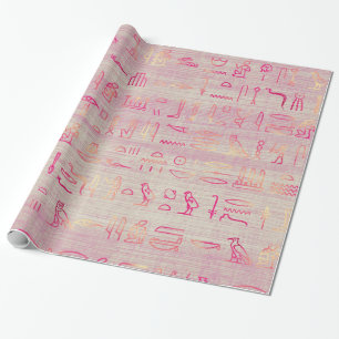 Ongelofelijke Egyptische Hieroglyphs  Cadeaupapier