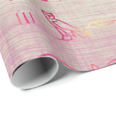 Ongelofelijke Egyptische Hieroglyphs  Cadeaupapier (Rol Hoek)