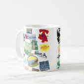 Ongelofelijke Epic Style Art voor reiscollage Koffiemok (Voorkant links)