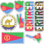 Ongelofelijke Eritrese nationale symbolen Sticker (Voorkant)
