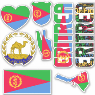 Ongelofelijke Eritrese nationale symbolen Sticker
