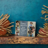 Ongelofelijke foto collage Vaderdag Card Plaque vo Fotoplaat (Zijkant)