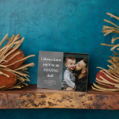 Ongelofelijke foto-Vaderdag kaart voor vader Fotoplaat (Zijkant)