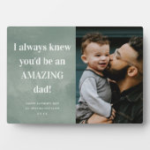 Ongelofelijke foto-Vaderdag kaart voor vader Fotoplaat (voorkant)