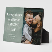 Ongelofelijke foto-Vaderdag kaart voor vader Fotoplaat (Zijkant)