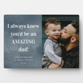 Ongelofelijke foto-Vaderdag kaart voor vader Fotoplaat (voorkant)