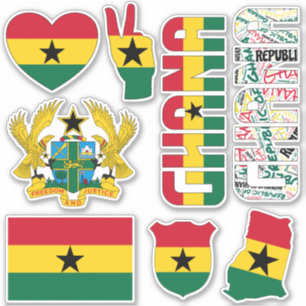 Ongelofelijke Ghana vormen nationale symbolen Sticker