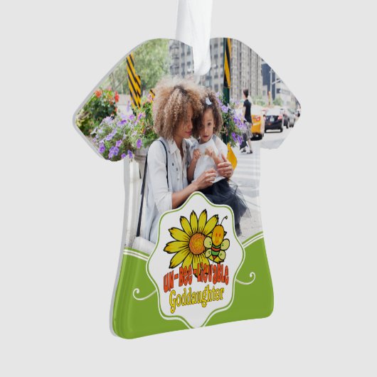 Ongelofelijke goddochter Zonnebloemen en bijen Ornament (voorkant)