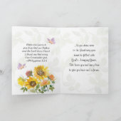 Ongelofelijke Grace Flowers en Butterflies Scripti Kaart (Binnen)