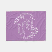 Ongelofelijke Grace hoe fijn het geluid is Fleece Deken (Voorkant (Horizontaal))