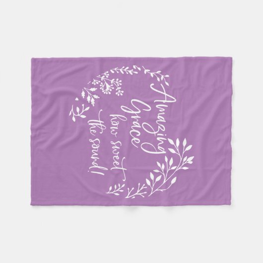 Ongelofelijke Grace hoe fijn het geluid is Fleece Deken (Voorkant (Horizontaal))