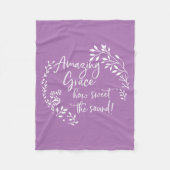 Ongelofelijke Grace hoe fijn het geluid is Fleece Deken (Voorkant)