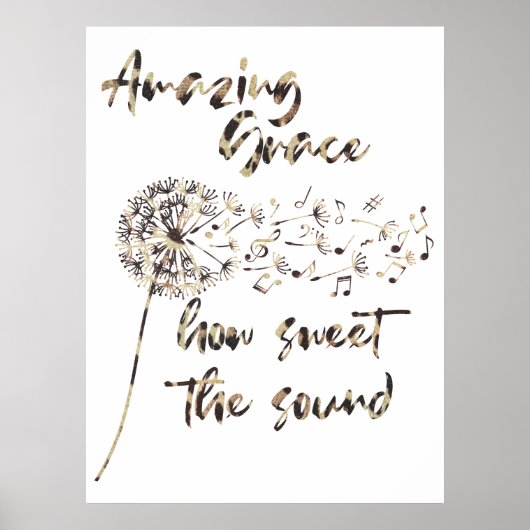 Ongelofelijke Grace met Dandelion Poster (Voorkant)