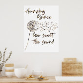 Ongelofelijke Grace met Dandelion Poster (Keuken)