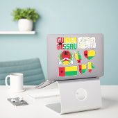 Ongelofelijke Guinee-Bissau-soorten nationale symb Sticker (Laptop op bureau)