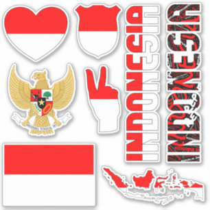 Ongelofelijke Indonesische vormen nationale symbol Sticker
