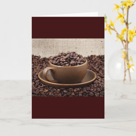 Ongelofelijke koffie kaart (Gele Bloem)