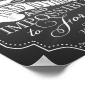 Ongelofelijke leraar is onmogelijk te vergeten poster (Hoek)