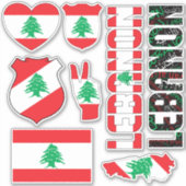 Ongelofelijke Libanese nationale symbolen Sticker (Voorkant)