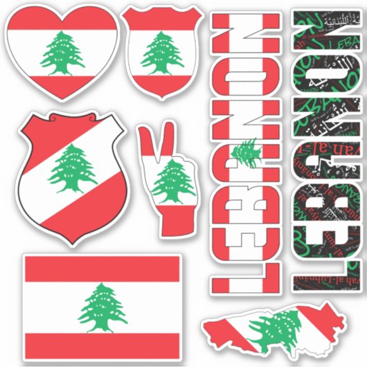 Ongelofelijke Libanese nationale symbolen Sticker (Voorkant)