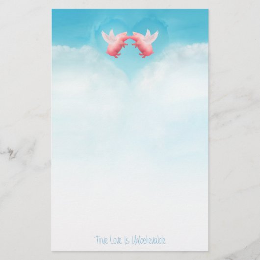 Ongelofelijke liefde briefpapier (Voorkant)