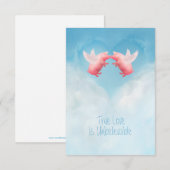 Ongelofelijke liefde notitiekaartje (Voorkant / Achterkant)