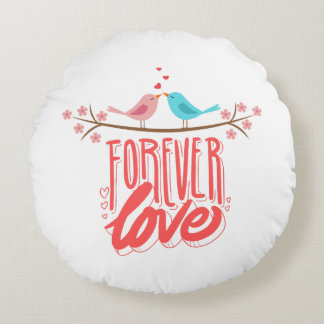 ongelofelijke liefde Round Pillow Rond Kussen