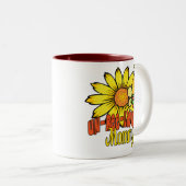 Ongelofelijke moeder tweekleurige koffiemok (Voorkant rechts)