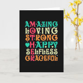 Ongelofelijke moederliefde Inspirerend mam Quote Kaart (Gele Bloem)