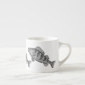 Ongelofelijke Mok van zwarte en witte vis (Rechts)