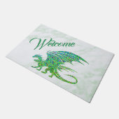 Ongelofelijke Mozaïekgroene draak Welkom Deurmat (Schuin)