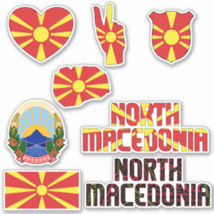 Ongelofelijke nationale symbolen uit Noord-Macedon Sticker