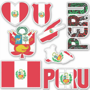 Ongelofelijke nationale symbolen van Peru Sticker