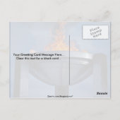 Ongelofelijke olympische vlam briefkaart (Achterkant)