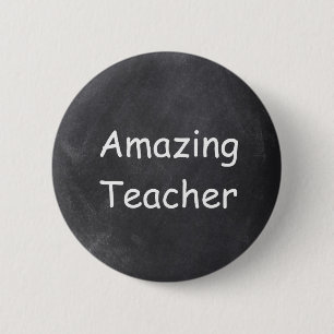 Ongelofelijke ontwerpopdracht van leerkrachten in ronde button 5,7 cm