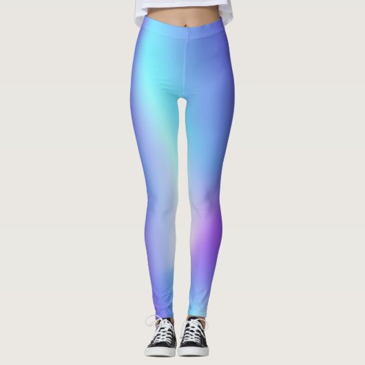 Ongelofelijke Paars-Blauwe Lichte Leggings (Voorkant)