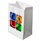 Ongelofelijke Paintball-stijl Medium Cadeauzakje (Achterkant Gekanteld)