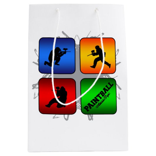 Ongelofelijke Paintball-stijl Medium Cadeauzakje (Voorkant)