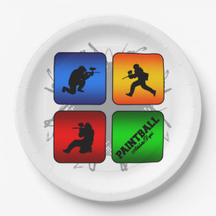 Ongelofelijke Paintball-stijl Papieren Bordje