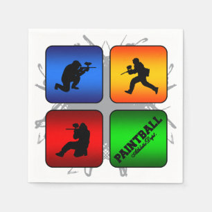 Ongelofelijke Paintball-stijl Servetten