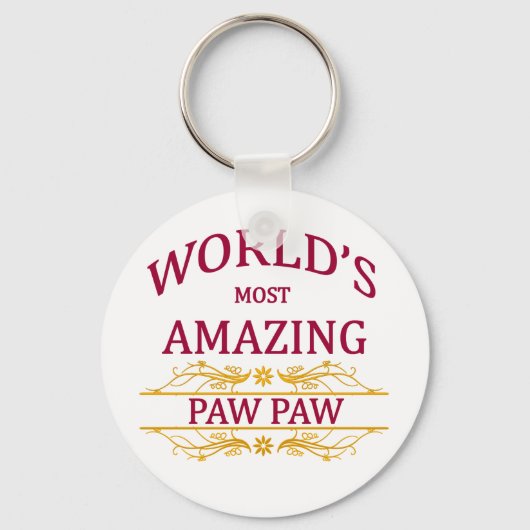 Ongelofelijke Paw Paw Sleutelhanger (Voorkant)