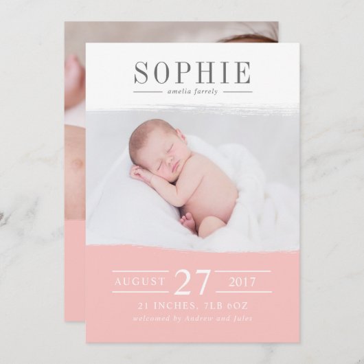 Ongelofelijke perfectie aankondiging (Voorkant / Achterkant)