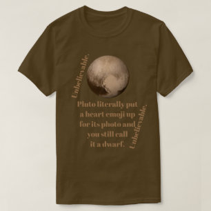Ongelofelijke Pluto-feiten T-shirt