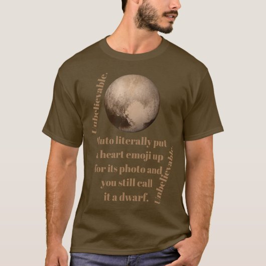 Ongelofelijke Pluto-feiten T-shirt (Voorkant)
