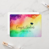 Ongelofelijke regenboogkleuren Abstract ontwerp-Af Kaart (Voorkant / Achterkant in situ)